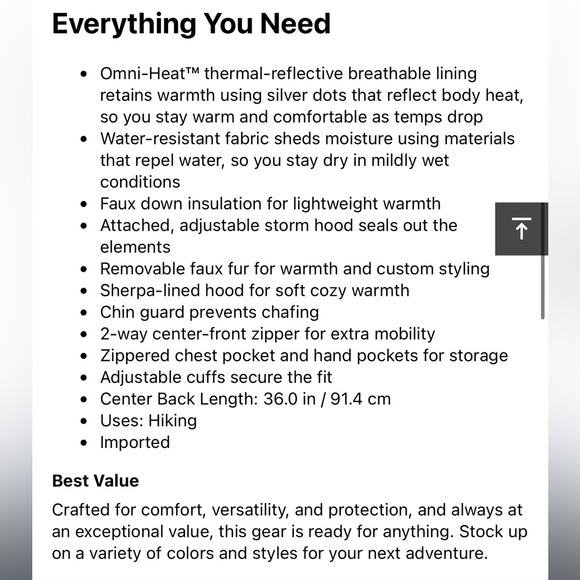 Columbia Women’s Suttle mountain navy long insulated jacket size 2X - Picture 6 of 13